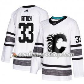 Adidas Maillot de Hockey Calgary Flames David Rittich 33 2019 All-Star Blanc Authentic - Homme